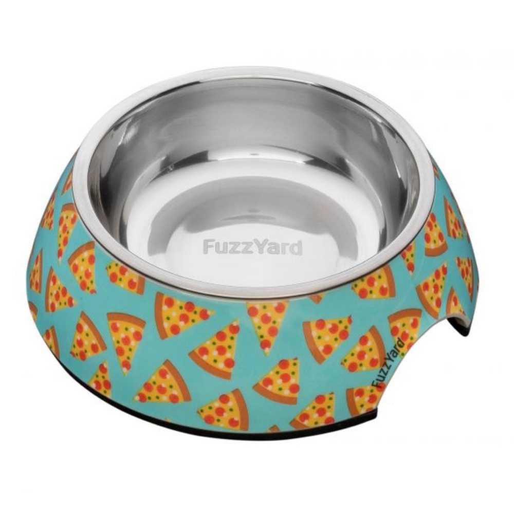 FuzzYard -Pizza Lyf, Easy Feeder Pet Bowl, Large